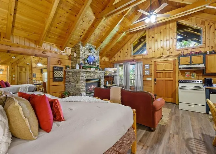 Do Not Disturb - Pigeon Forge Smoky Mountain Studio Cabin, Hot Tub, Fireplace